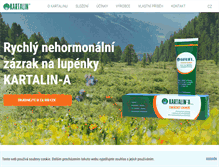 Tablet Screenshot of kartalin.cz